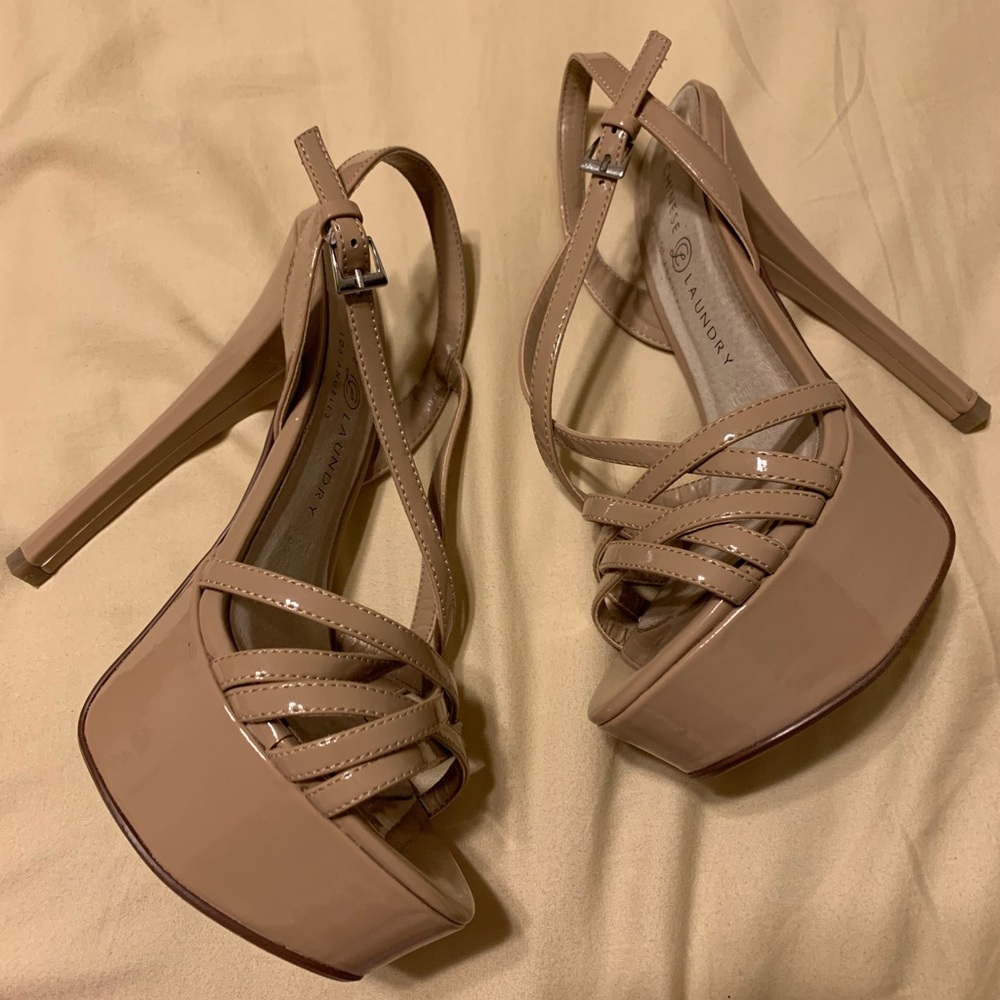 Chinese Laundry Nude Platform Heels